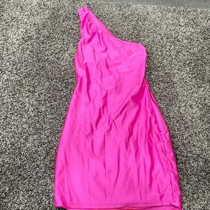 Hot pink Lucy in the sky mini dress.